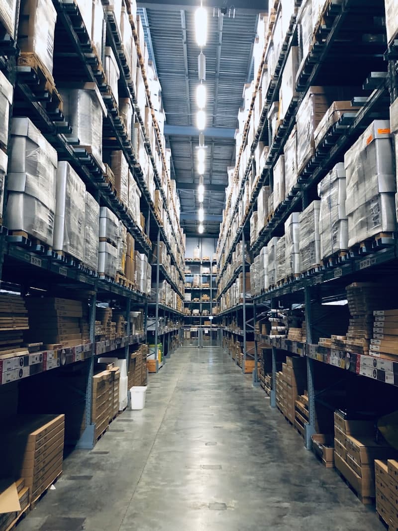 Seattle Boxes warehouse facility with organized inventory of used corrugated boxes